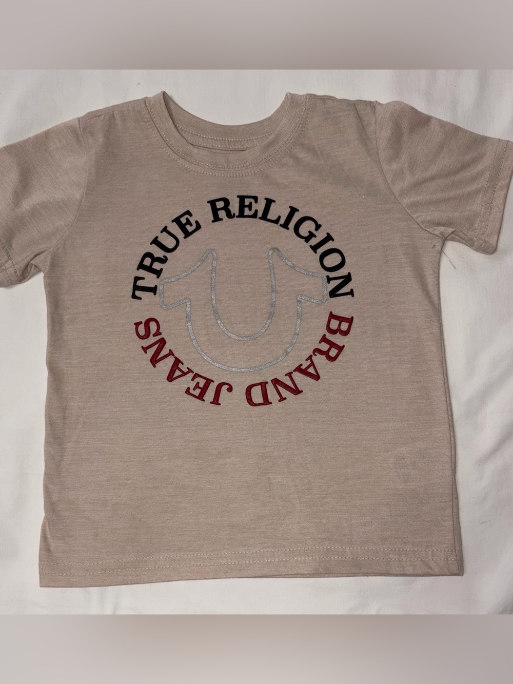True Religion jeans boys tee shirt sz 3T EUC smoke free home